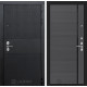 Входная дверь Black Cisa 22 (Чёрный кварц / Графит софт) для квартиры с шумоизоляцией, толщина полотна 120 мм, взломосткая с толщиной металла 1.8 мм, итальянский замок CISA, панели МДФ с двух сторон