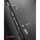 Входная дверь Сильвер 4 (Антик темное серебро / Дуб беленый) для квартиры с шумоизоляцией, толщина полотна 105 мм, взломостойкая с толщиной металла 1.8 мм и магнитным контуром уплотнения, замки 4-го класса защиты