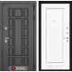 Входная дверь Нью-Йорк 27 (Венге / Эмаль белая RAL 9003) для квартиры с шумоизоляцией, толщина полотна 115 мм, взломостойкая с толщиной металла 1.8 мм, турецкие замки Kale, панели МДФ с двух сторон