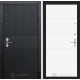 Входная дверь Black Cisa 13 (Чёрный кварц / Белый софт) для квартиры с шумоизоляцией, толщина полотна 120 мм, взломосткая с толщиной металла 1.8 мм, итальянский замок CISA, панели МДФ с двух сторон