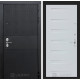 Входная дверь Black Cisa 14 (Чёрный кварц / Дуб кантри белый) для квартиры с шумоизоляцией, толщина полотна 120 мм, взломосткая с толщиной металла 1.8 мм, итальянский замок CISA, панели МДФ с двух сторон