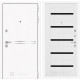 Входная дверь Line White 01 (Шагрень белая / Белое дерево) для квартиры в ПИК с шумоизоляцией, толщина полотна 95 мм, взломостойкая с толщиной металла 1.8 мм, замки 4-го класса защиты