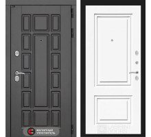 Входная дверь Нью-Йорк 26 (Венге / Эмаль белая RAL 9003) для квартиры с шумоизоляцией, толщина полотна 115 мм, взломостойкая с толщиной металла 1.8 м