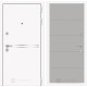 Входная дверь Line White 13 (Шагрень белая / Грей софт) для квартиры в ПИК с шумоизоляцией, толщина полотна 95 мм, взломостойкая с толщиной металла 1.8 мм, замки 4-го класса защиты