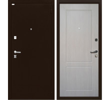 Входная дверь Форт Люкс (Медный антик / Капучино) для квартиры, толщина полотна 60 мм, толщина металла 1.2 мм, два контура уплотнения