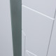 Входная дверь Эверест с зеркалом (Белый матовый / Белый матовый) для квартиры в ПИК с шумоизоляцией, толщина полотна 110 мм, толщина металла 1.5 мм, замки 3 и 4-го класса защиты, панели МДФ с двух сторон
