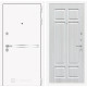Входная дверь Line White 8 (Шагрень белая / Кристалл вуд) для квартиры в ПИК с шумоизоляцией, толщина полотна 95 мм, взломостойкая с толщиной металла 1.8 мм, замки 4-го класса защиты