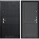 Входная дверь Black Cisa 11 (Чёрный кварц / Графит софт) для квартиры с шумоизоляцией, толщина полотна 120 мм, взломосткая с толщиной металла 1.8 мм, итальянский замок CISA, панели МДФ с двух сторон