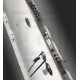 Входная дверь Line White 24 (Шагрень белая / Бетон светлый) для квартиры в ПИК с шумоизоляцией, толщина полотна 95 мм, взломостойкая с толщиной металла 1.8 мм, замки 4-го класса защиты