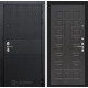 Входная дверь Black Cisa 4 (Чёрный кварц / Венге) для квартиры с шумоизоляцией, толщина полотна 120 мм, взломосткая с толщиной металла 1.8 мм, итальянский замок CISA, панели МДФ с двух сторон