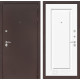 Входная дверь Классик 27 (Антик медный / Эмаль белая RAL 9003) для квартиры с шумоизоляцией, толщина полотна 90 мм, толщина металла 1.5 мм, три контура уплотнения